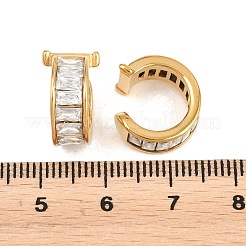 Boucles d'oreilles manchette en acier inoxydable 304 ornées de strass pour femmes&nbsp;EJEW-A161-06G-01
