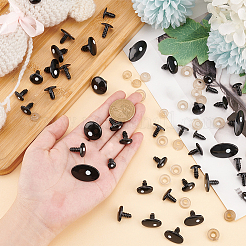 110 juego de 11 estilos de ojos de plástico para manualidades de muñecas&nbsp;DIY-PH0017-66