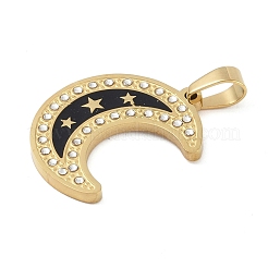 Ионное покрытие (ip) 304 нержавеющая сталь эмаль стразы подвески&nbsp;STAS-Q325-04A-G