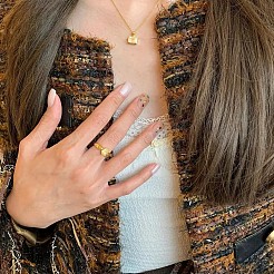 Женские перстни из латуни с фианитами&nbsp;FS-WG7ACD5-01