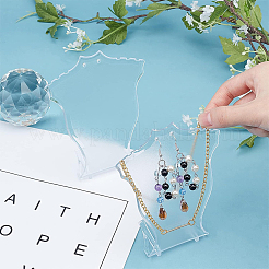 Display mit Plastikhalskettenanhänger&nbsp;AJEW-WH0245-22