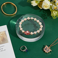 4 шт. настольные плоские круглые акриловые подставки для дисплеев&nbsp;ODIS-AR0001-10