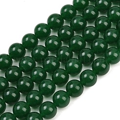 Окрашенные натуральные белые нефритовые бусины&nbsp;G-C270-B01-10mm-01