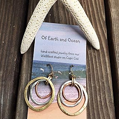 Серьги-подвески из сплава с кольцом FS-WGA4806-01