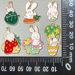 36шт 9 стиля подвески из сплава с эмалью&nbsp;ENAM-CJ0003-34