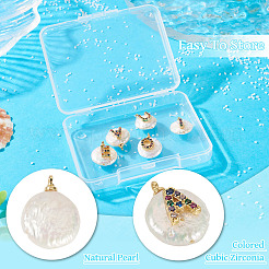 5 шт. 5 вида натуральных культивированных пресноводных жемчужин в виде самородков с подвесками в виде букв PEAR-TA0001-27