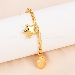 Браслеты с подвесками из нержавеющей стали 304 для женщин&nbsp;BJEW-D359-09G