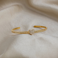 Armreifen aus Edelstahl und Strass für Damen&nbsp;YZ6088