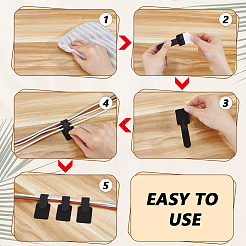100 attache-câble auto-adhésive en nylon à scratch&nbsp;FIND-GA0008-92