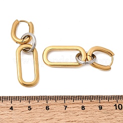 Orecchini a cerchio in acciaio inossidabile 304 per donna&nbsp;EJEW-G463-02GP