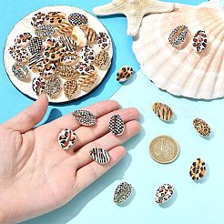 90 Stück 9 Stile bedruckte natürliche Kaurimuschelperlen&nbsp;SHEL-CJ0001-41