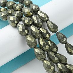 Природного пирита бисер нитей G-D067-J04