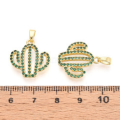 Colgante micropavé cubic zirconia de latón&nbsp;X-KK-N257-71G