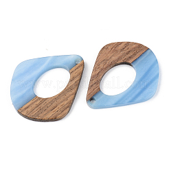 Pendentifs en bois de résine et de noyer&nbsp;RESI-S389-016A