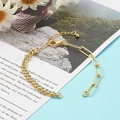 Изготовление браслетов-цепочек из латуни с эмалью&nbsp;AJEW-JB00962