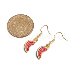 Болтающийся серьги сплава эмали EJEW-JE06585