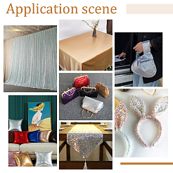 Лазерная полиэфирная бронзовая ткань DIY-WH0034-58A