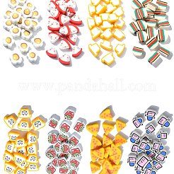 200шт 8 стиля ручной работы бусины из полимерной глины&nbsp;CLAY-CJ0001-88