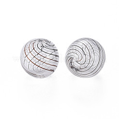Perle di globo di vetro soffiato a mano trasparente&nbsp;LS-GLAA-T012-35C-05
