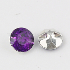 Тайвань акриловые кнопки горный хрусталь&nbsp;BUTT-F020-25mm-05