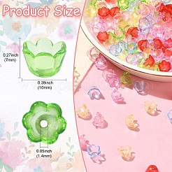 Прозрачные колпачки акриловая бисера MACR-CJC0006-01