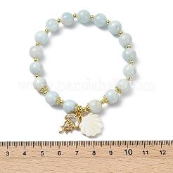 Natürliche aquamarine Perlenarmbänder&nbsp;BJEW-JB14149-02
