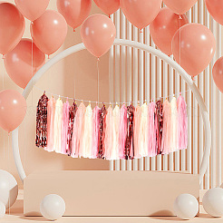 Алюминиевая фольга кисточки подвесная гирлянда баннер&nbsp;DIY-WH20011-29A