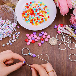 Наборы для изготовления брелоков из акриловых бусин своими руками DIY-CA0007-12