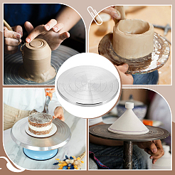 Алюминиевый двухсторонний поворотный круг для керамического скульптурного круга&nbsp;TOOL-WH0816-005P-02