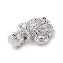 Латунные микро проложить кубического циркония подвески KK-C012-03P-06