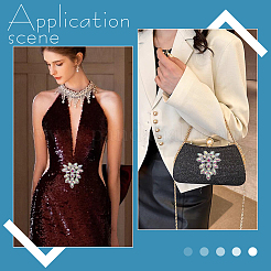 1шт. украшение из сплава стекла FIND-FG0004-85B