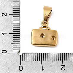 Подвеска из нержавеющей стали 304 со стразами&nbsp;STAS-B167-10G