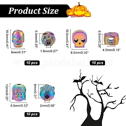 30 шт. 3 стиля стойка покрытие сплав европейские бусины PALLOY-NB0003-86