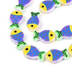 Окрашенные и нагретые стеклянные эмалевые бусины&nbsp;GLAA-T023-45A