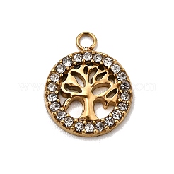 Подвески из нержавеющей стали 304 с микропаве из стразов&nbsp;STAS-G369-11G