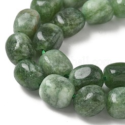 Окрашенные природные малайзии нефрита бисер нитей&nbsp;G-P528-I09-01