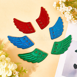 3 пара двухцветной ткани с фетровыми украшениями для обуви DIY-GF0011-45A