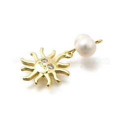 Латунные микро проложить кубического циркония подвески&nbsp;KK-Z093-26G