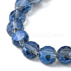 Стеклянные бусины с гальваническим покрытием &nbsp;EGLA-L045-G-FR01