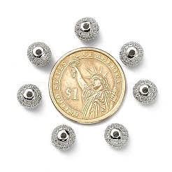 CZ латунные микро проложить класса AAA ясно цвета кубического циркония круглых бусин KK-O065-8mm-05P-NR