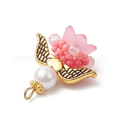 Подвески-ангелы из стеклянных бисеров PALLOY-MZ00713