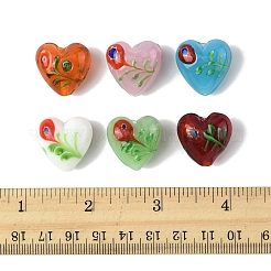 24 шт. 6-х цветные бусины из стекла миллефиори ручной работы LAMP-FS0001-39