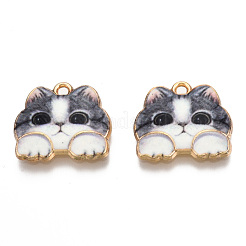 Подвески из сплава с принтом в стойку ENAM-N055-177J