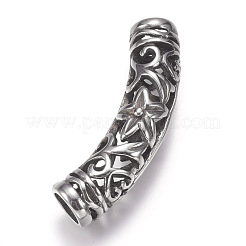 Полые трубчатые бусины из нержавеющей стали 304&nbsp;STAS-I082-09AS