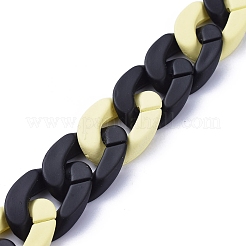 Непрозрачные акриловые цепи для бордюров ручной работы&nbsp;AJEW-JB00617