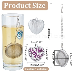 Infuseur à thé rond en maille d'acier inoxydable&nbsp;STAS-UN0002-26