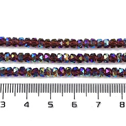 Стеклянные бусины с гальваническим покрытием &nbsp;GLAA-Q105-03E