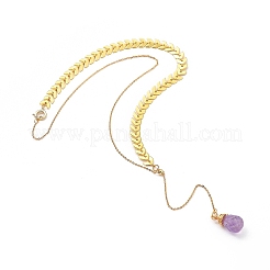 Colliers en laiton lasso&nbsp;NJEW-JN03001-01