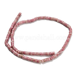 Природные родонит бисер нитей G-Z110-A08-2x4mm