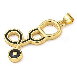 Стойки покрытие латунь эмаль кулон&nbsp;KK-Z063-39G-02